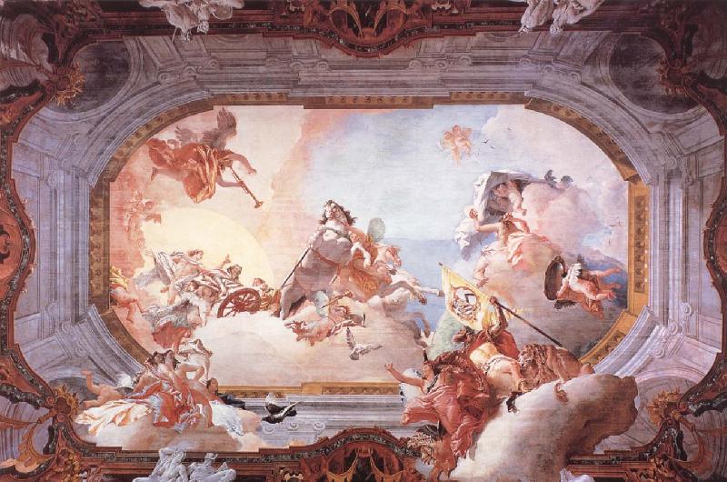 Giovanni Battista Tiepolo Brollopsallegori France oil painting art